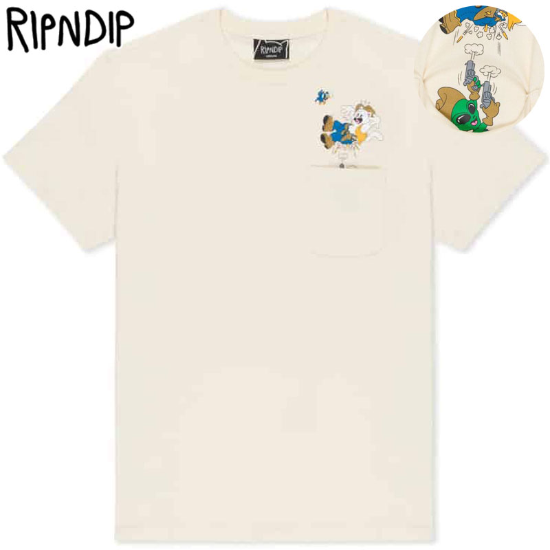 楽天市場】リップンディップ RIPNDIP CAVENERM TEE ( ブルー 青