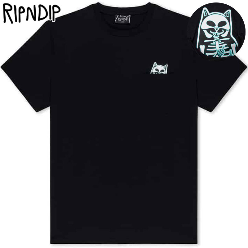 楽天市場】リップンディップ RIPNDIP CAVENERM TEE ( ブルー 青