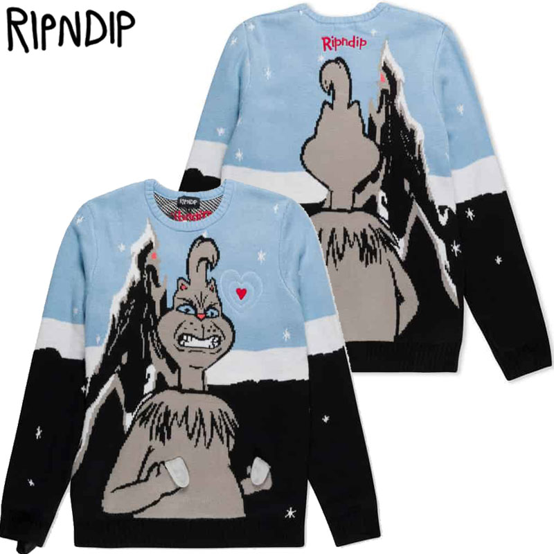 楽天市場】リップンディップ ニット RIPNDIP FALLING NERM KNIT