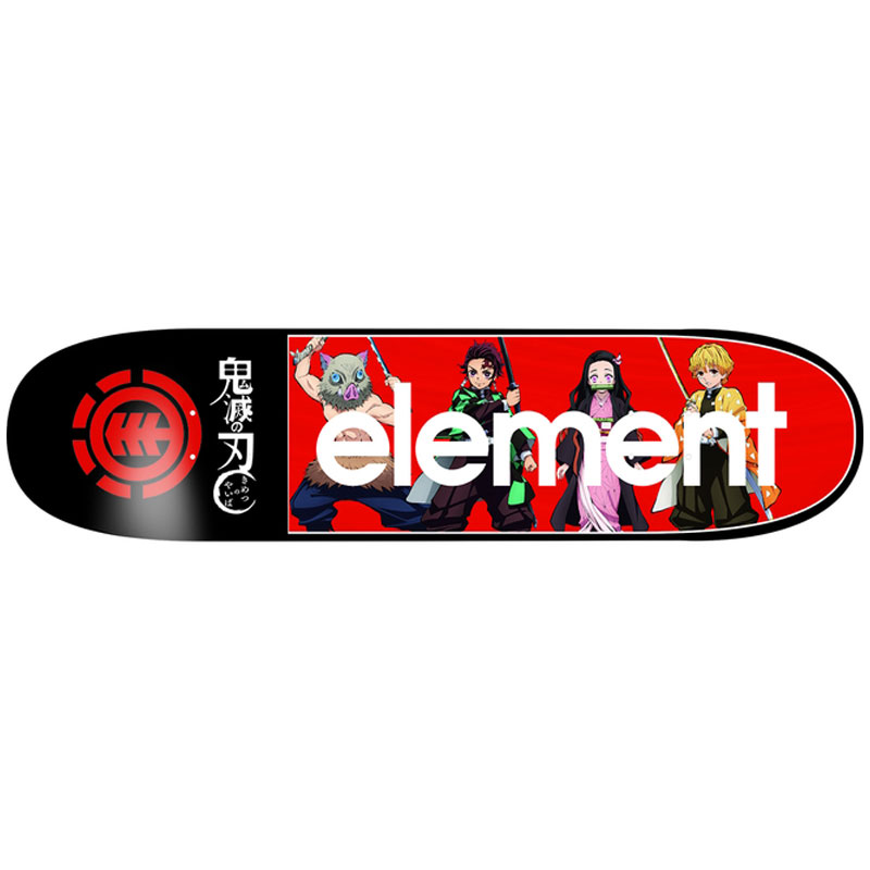 素因 Element X 魔神滅の剃り刃 Kimetsu A Deck エレメント甲板 Elementデッキ エレメントスケート委員会 Element スケートボード エレメントスケボー Elementスケボー 鬼滅の刃協同 竈門炭治郎 禰豆小わっぱ 我妻純潔逸 喙平平たる伊之助 ロゴタイプ アニメ 諷刺画 自分