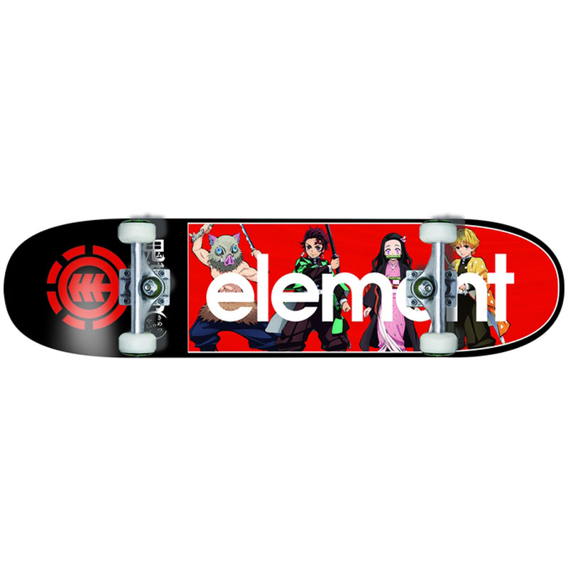 ファクター Element X 波旬滅の剃刃 Kimetsu A Comp エレメント甲板 Elementコンプリートデッキ エレメントスケート板子 Elementスケートボード エレメントスケボー Elementスケボー 鬼滅の刃二人三脚 竈門枝炭治郎 禰豆お子さん 我妻明徳逸 嘴平々たる伊之助 アニメ 真似