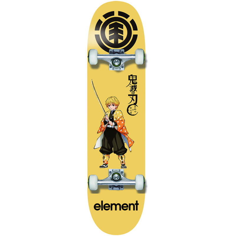 化学元素 Element X デビル滅の剃刃 Kimetsu Zenitsu 2 Comp エレメント甲板 Elementコンプリートデッキ エレメントスケート板 Elementスケートボード エレメントスケボー Elementスケボー 鬼滅の刃共作 我妻善逸 アニメ 漫画 自分花盛り呼世紀晴 Opto Bi Be