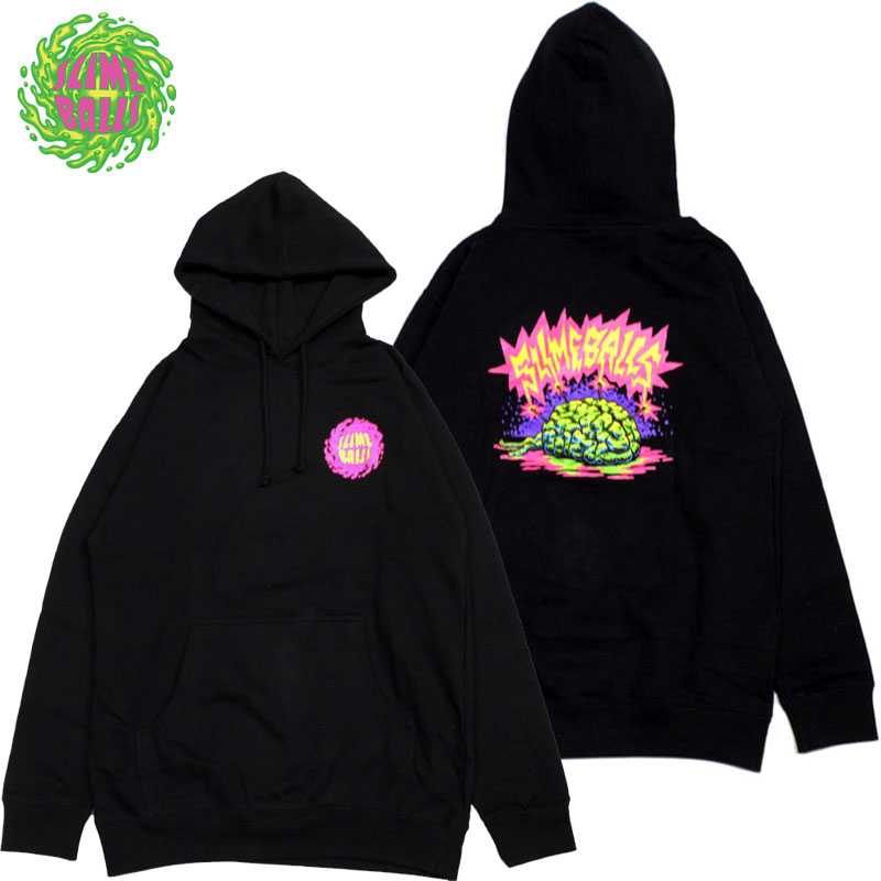 工場直送 サンタクルーズ Santa Cruz スライムボール Slime Balls Mind Shock Pullover Hood ブラック 黒 Black スライムボールパーカー Slime Ballsパーカー スライムボールフーディー Slime Ballsフーディー お1人様1点限り Belladentestetic Com