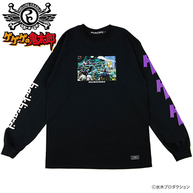 楽天市場】ローリングクレイドル ROLLING CRADLE BACKBEARD 対決！妖怪大戦争 LONG SLEEVE ( ホワイト 白  WHITE ) ローリングクレイドルロンＴ ロリクレロンT ROLLING CRADLEロンT ローリングクレイドル長袖 ロリクレ長袖  ROLLINGCRADLE長袖 ゲゲゲの鬼太郎コラボ : WARP ...