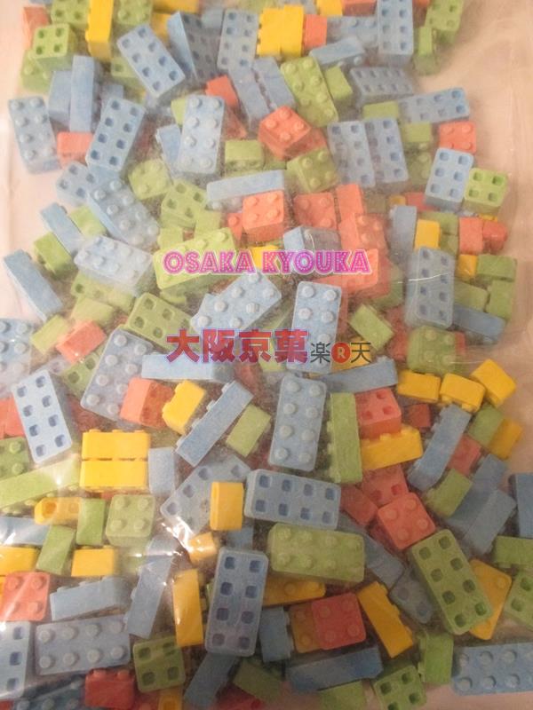 楽天市場 メール便送料無料 大阪京菓zrおかし企画 １キロ入り ブロックラムネ １袋 税 大阪京菓楽天市場店