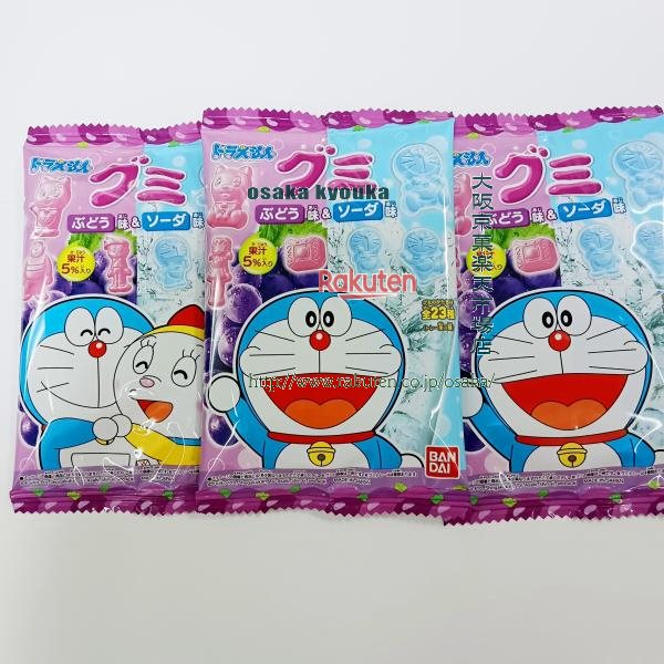 楽天市場】大阪京菓楽天市場店ZRバンダイ 18グラム ドラえもんグミ