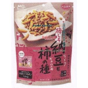 大阪京菓 ZRxエムディエッチ　７袋 大豆習慣　梅しそ納豆と柿の種×12個【xecos6】【エコ配 送料無料 （沖縄県配送不可 時間指定と夜間お届け不可）】