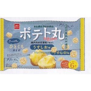 大阪京菓 ZRxおやつカンパニー　１０８Ｇ ポテト丸うすしお味６Ｐ×15個【xecos6】【エコ配 送料無料 （沖縄県配送不可 時間指定と夜間お届け不可）】