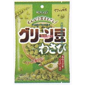 大阪京菓 ZRx春日井製菓　７３Ｇ Ｓグリーン豆わさび×24個【xecos6】【エコ配 送料無料 （沖縄県配送不可 時間指定と夜間お届け不可）】