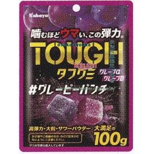 楽天市場】カバヤ食品 タフグミ グレーピーパンチ 100g×6個 | 駄菓子