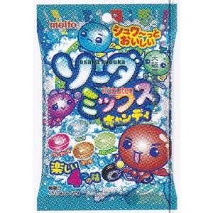 大阪京菓 ZRx名糖産業　５６Ｇ ソーダミックスキャンディ×60個【xs6】【送料無料（沖縄は別途送料）】
