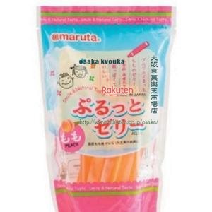 大阪京菓 ZRxマルタ太田油脂　１６Gx８本 ぷるっとゼリー もも×24個【xw】【送料無料（沖縄は別途送料）】