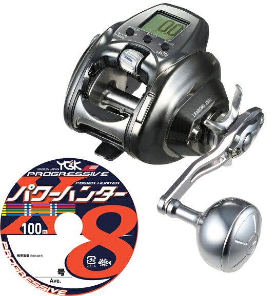 ダイワ  26 シーボーグ 300J (右巻) PE生産ライン5号200m仕掛ける (Xブレイド パワーハンタープログレッシブ) 電動木管に糸を巻いてお届けします daiwa