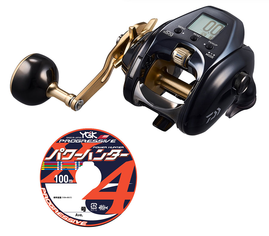 ダイワ 23 シーボーグ  G400JL 左巻 PE伝達ルート4号400m仕掛ける(よつあみ パワーハンタープログレッシブ) 電動木管に糸を巻いてお届けします  daiwa