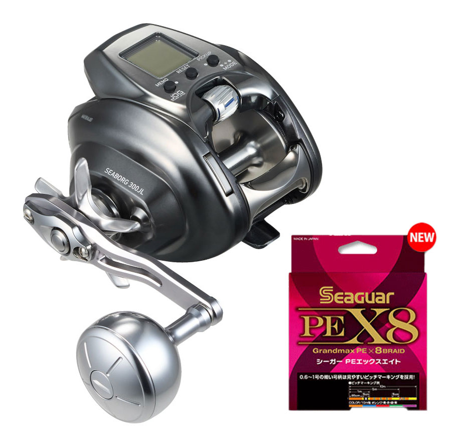 ダイワ  26 シーボーグ 300JL (左巻) PE伝達ルート4号300m書き割り (シーガー PE X8) 電動木管に糸を巻いてお届けします daiwa