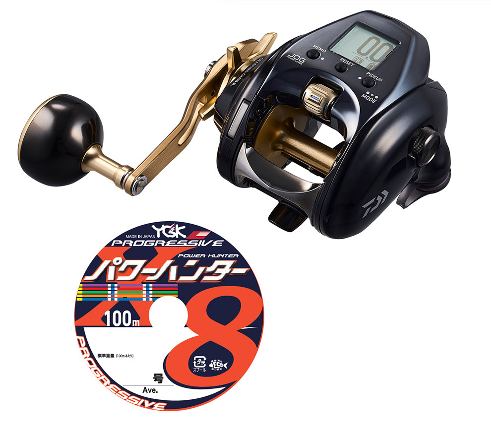 ダイワ 23 シーボーグ  G400JL 左巻 PE伝達ルート5号300m仕掛ける(よつあみ パワーハンタープログレッシブ) 電動木管に糸を巻いてお届けします  daiwa