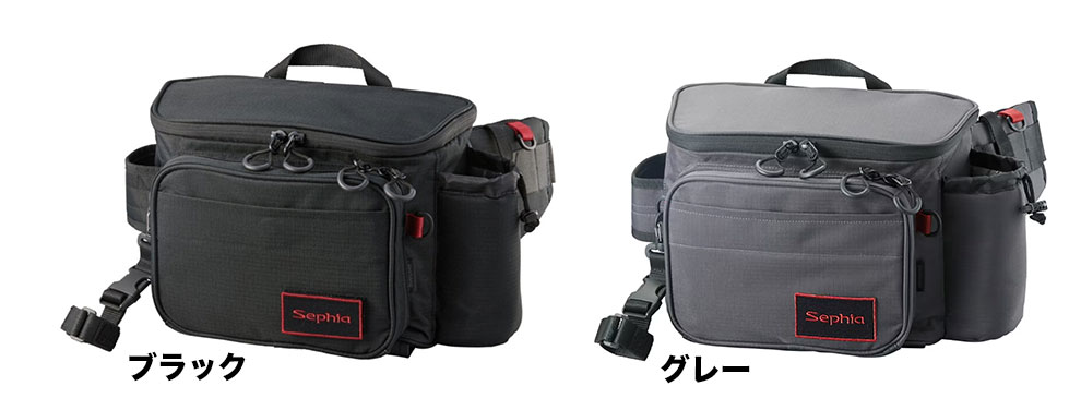 シマノ セフィア ランガンウエスト BW-222W L大きさ(16×32×22珊) 黒いこと/薄墨色 shimano