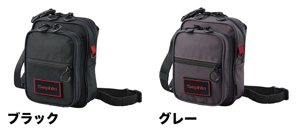 シマノ セフィア ランガンポーチ BP-201W 6.5×16.5×23.5cm ブラック/グレー shimano