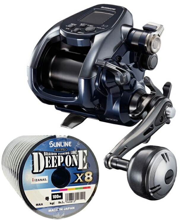 SHIMANO フォースマスター3000 完動品 楽天市場】シマノ 22 フォースマスター 3000 PEライン4号500mセット