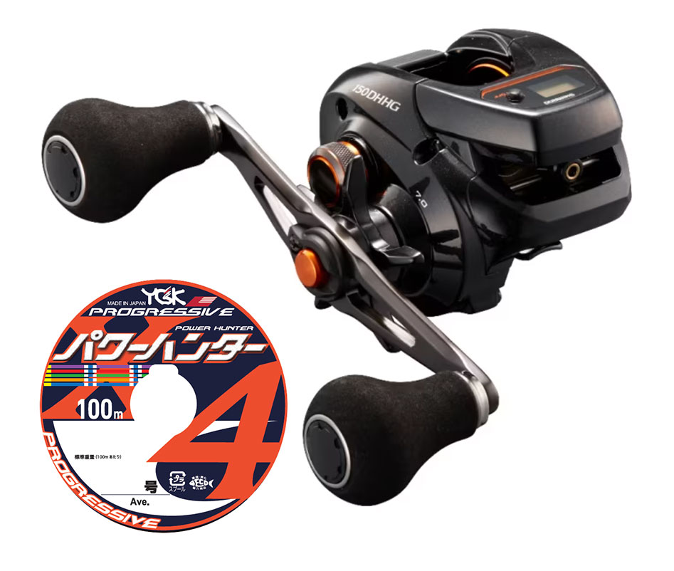 SHIMANO 21 バルケッタ BB 150DHPG／PEライン付き SHIMANO 21 バルケッタ BB 150DHPG／PEライン付き・極上品