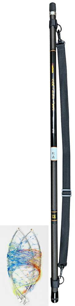 楽天市場】カーボン磯玉網セット 二代目 烈覇 630 磯玉の柄 視認性の