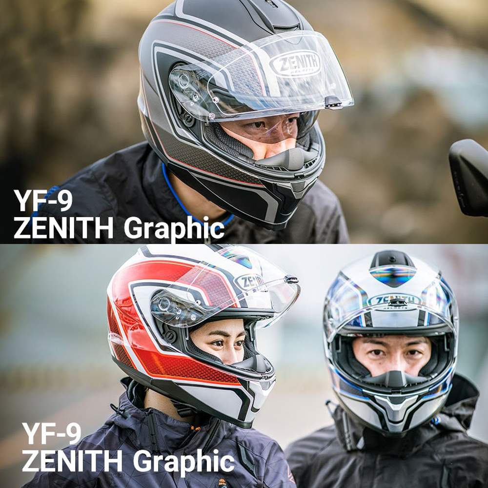 楽天市場 Yf 9 Zenith スポーツストライプ バイク フルフェイス ヘルメット 中型 大型 青 赤 黒 Yamaha ヤマハ Bike Mdnマドンナ