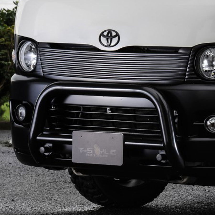 楽天市場】グリルガード バンパーガード ハイエース 200系