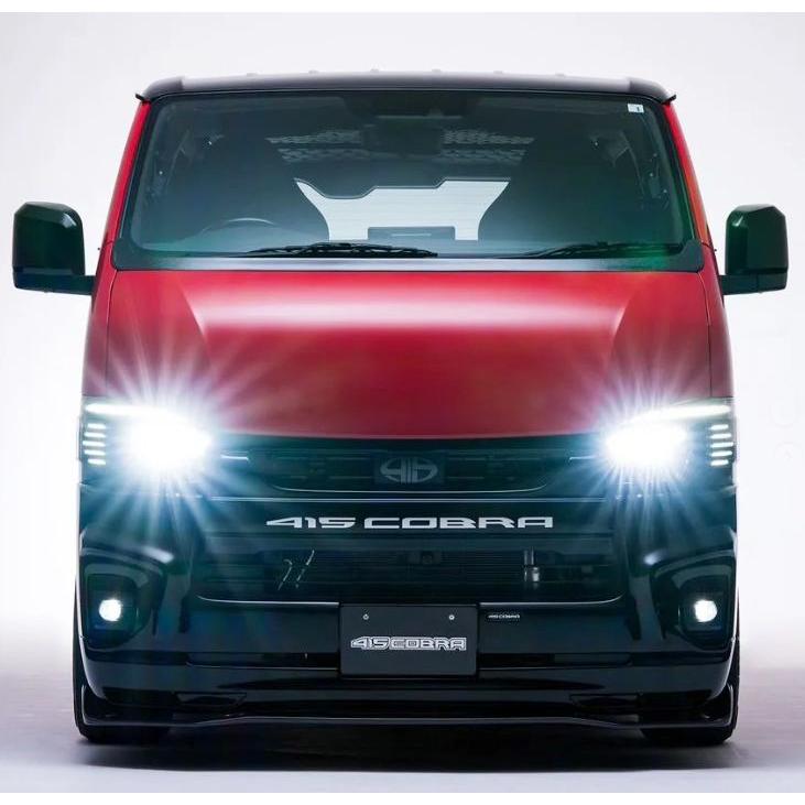 ハイエースフロントグリル　415コブラ 楽天市場】415コブラ ハイエース 200系 ナロー用 フェイスリフト
