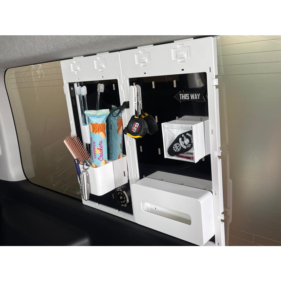 まぐねっぴー ハイエース万能窓パネル 200系ハイエース 小物入 ハイエース窓 KT|MDNマドンナ