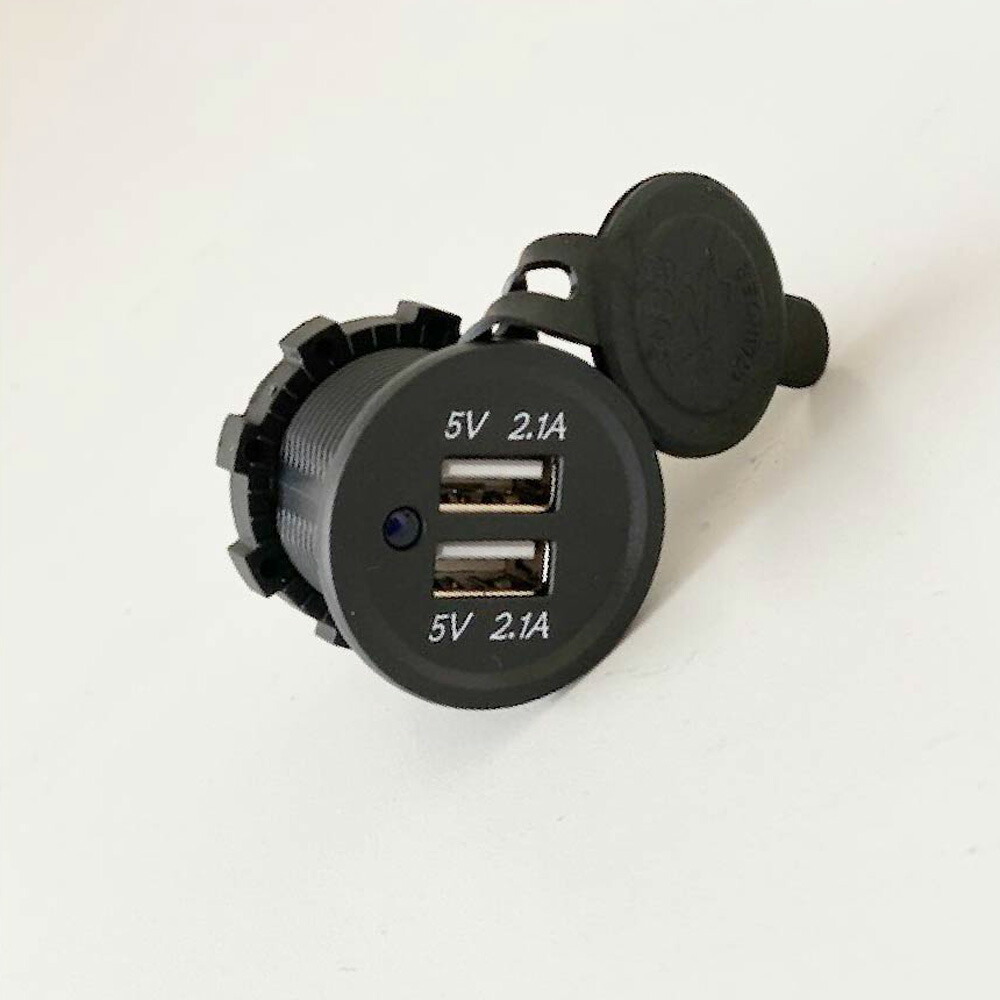 増設用 Usbソケット 二口タイプ 2 1a対応 急速充電 タブレット 携帯充電 増設 Diy カスタム キャンピングカー パーツ 車用 スマホ Iphone ケーブル別売 素敵な