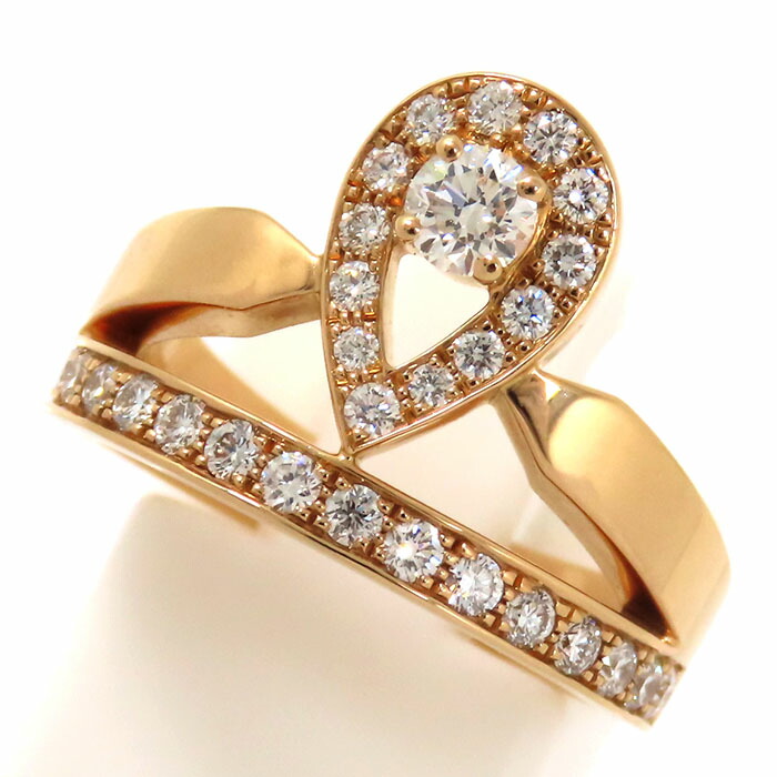 【CHAUMET】ショーメ★ RING ★ダイヤモンドリング【ランク：A】 Chaumet ショーメ ターバン ダイヤモンド リング・指輪 K18