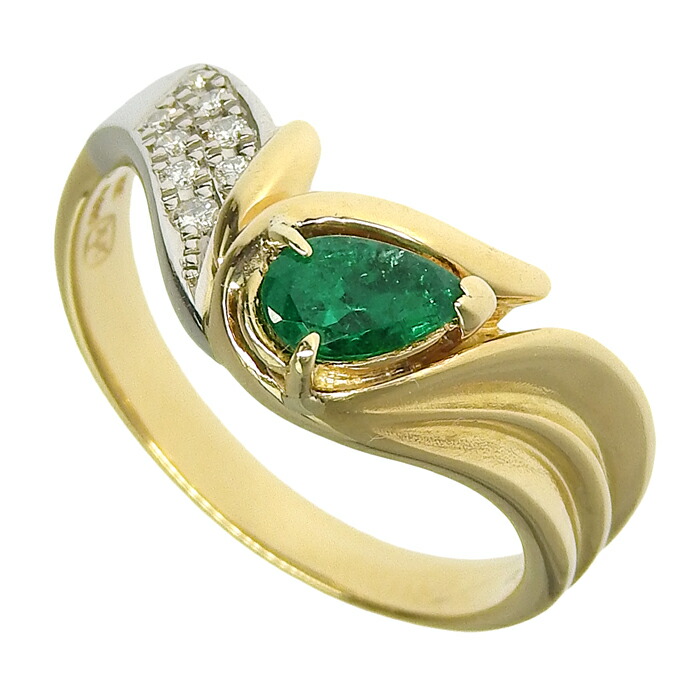 ジュエリーマキ Pt850 エメラルド ダイヤ リング 3.08g M2059 楽天市場】ジュエリーマキ リング 指輪 エメラルド 0.32ct