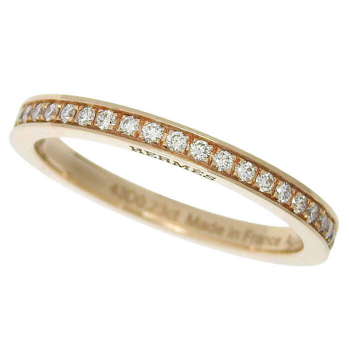 エルメス ダイヤモンド ピンク ゴールド キリム リング H TO178 エルメス ダイヤモンド ピンク ゴールド キリム リング H TO178