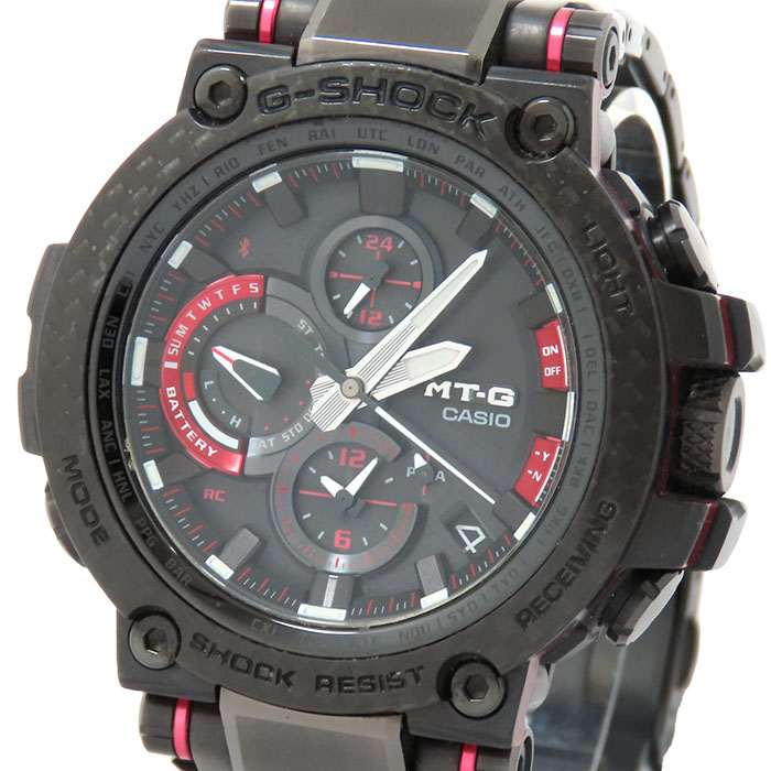 CASIO カシオ Gショック MT-G B1000シリーズ MTG-B1000XBD-1AJF ブラック文字盤 樹脂 メタル コンポジットバンド カーボン 保証書付き 腕時計 電波 タフソーラー メンズ 送料無料 241001024346