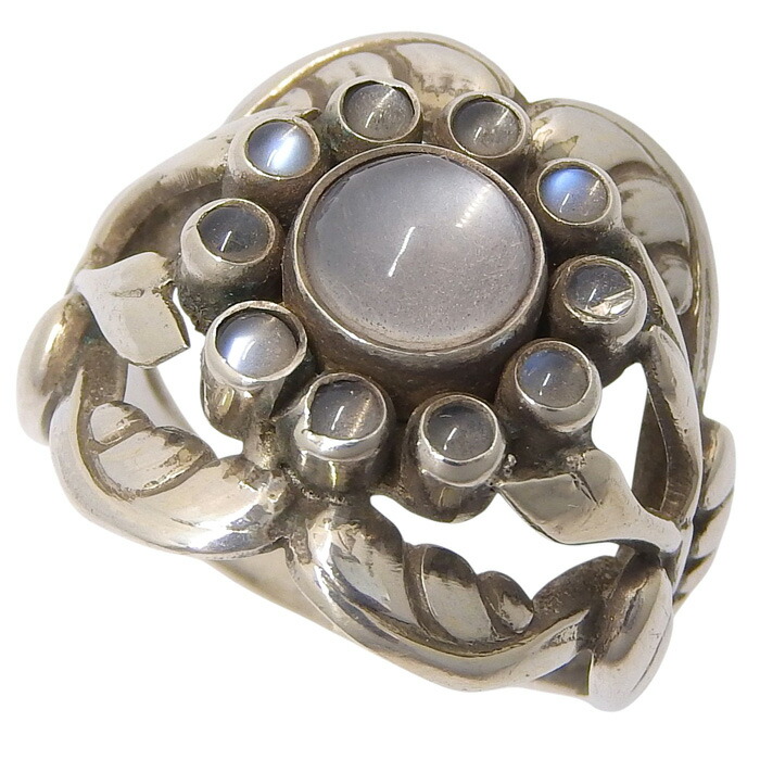 【美品】ジョージ ジェンセン　ムーンライトブロッサム リング ムーンライト ブロッサム(MOONLIGHT BLOSSOM) リング I Georg Jensen