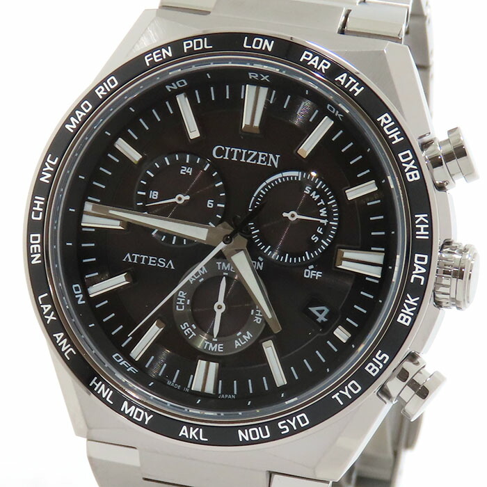 CITIZEN シチズン アテッサ アクトライン エコドライブ CB5966-69E ブラック文字盤 Ti チタン スーパーチタニウム ダイレクトフライト ACT Line 保証書付 腕時計 ソーラー 電波 メンズ 送料無料 241001024924