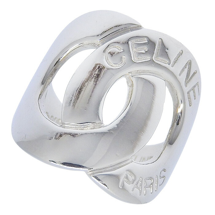 セリーヌ　シルバーリング　10号 CELINE セリーヌ マカダム シルバーリング 指輪 925 10号