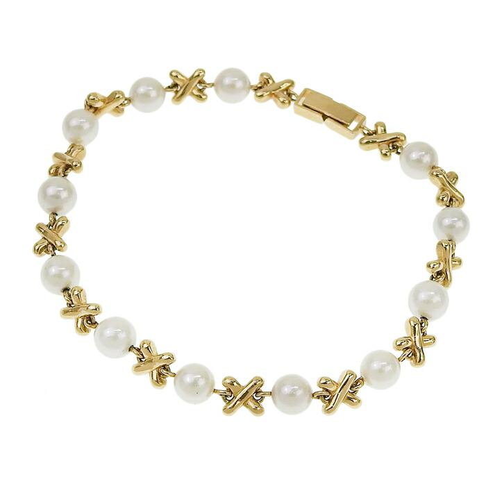 楽天市場】タサキ TASAKI 田崎真珠 K18YG パール ブレスレット 16.5cm