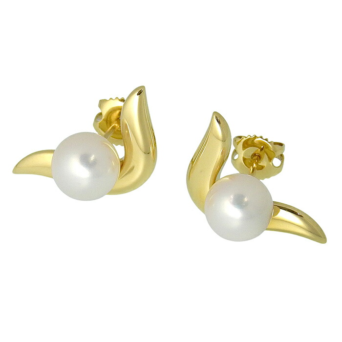 楽天市場】ミキモト アコヤパール ピアス 8.2mm K18WG 一粒パール