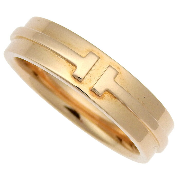 750 K18WG ゴールド ティファニー Tトゥー ナロー リング　7.5号 750 K18WG ゴールド ティファニー Tトゥー ナロー リング 7.5号