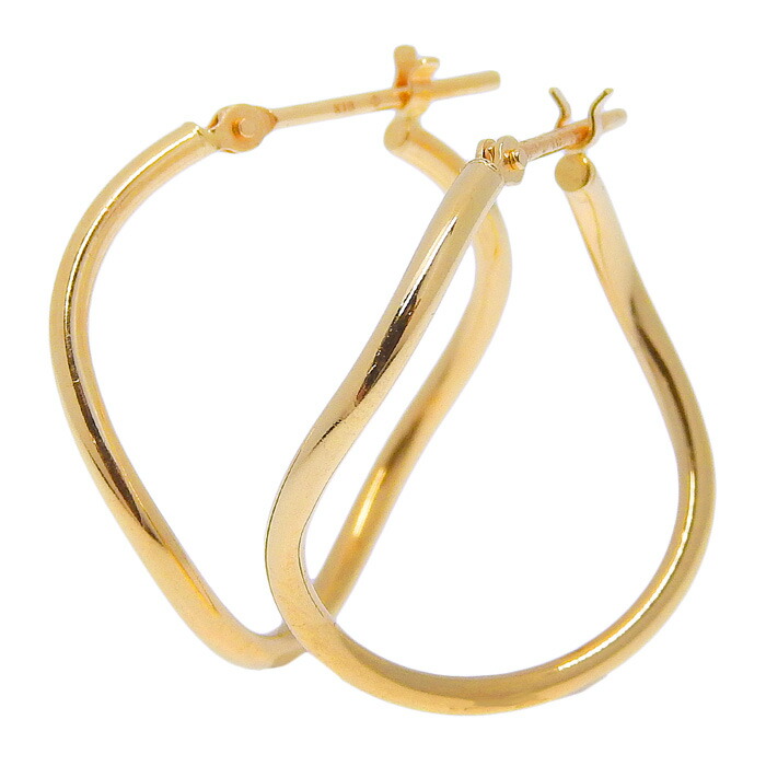 eyefunny ゴールド 金 ピアス フープ 両耳用 750 楽天市場】EYEFUNNY アイファニー フープ ダイヤ ピアス K18YG 750