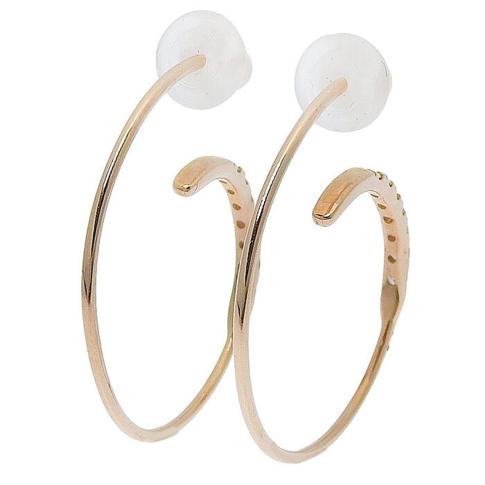 eyefunny ゴールド 金 ピアス フープ 両耳用 750 eyefunny ゴールド 金