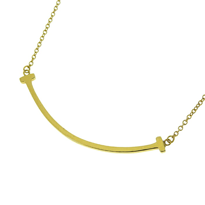 楽天市場】TIFFANY&Co ティファニー T スマイル ミニ ネックレス K18YG