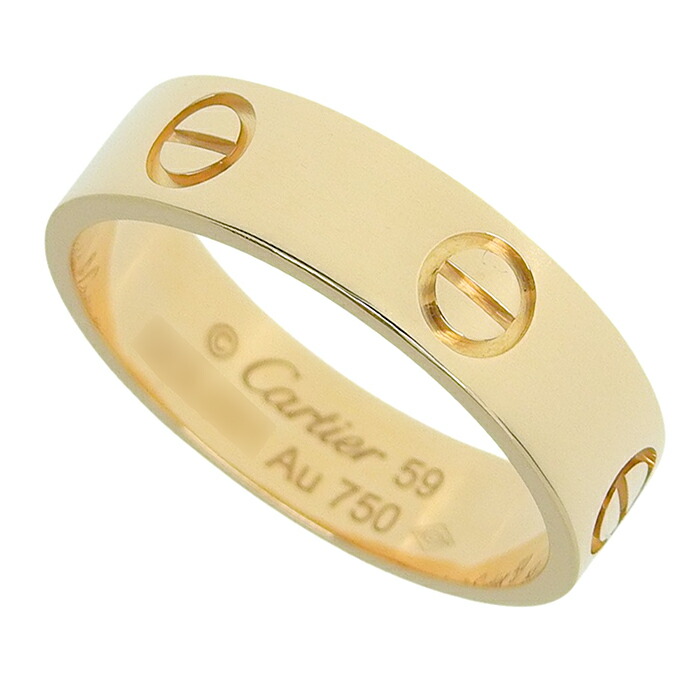 【ポイント7倍＆ 最大10万円割引クーポン数量限定 】CARTIER カルティエ ラブ リング クラシックモデル K18PG 750 ピンクゴールド #59 約19号相当 指輪 アクセサリー レディース 送料無料 240101827337 ★