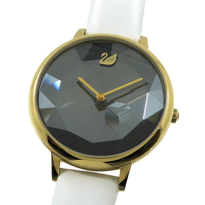 【ポイント20倍＆ 最大10万円割引クーポン数量限定 】SWAROVSKI スワロフスキー Crystal Lake wwsw00123l 5416003 ブラック文字盤 レザー 腕時計 電池式 レディース 送料無料 241001026065 21,456円