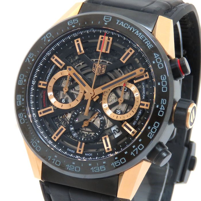 【ポイント5倍＆ 最大10万円割引クーポン数量限定 】TAG HEUER タグホイヤー カレラ クロノグラフ CBG2A50 ゴールド文字盤 SS ステンレススチール 腕時計 自動巻き メンズ 送料無料 241001027452
