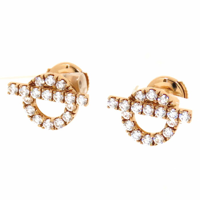 楽天市場】エルメス HERMES ピアス フィネス K18PG ダイヤモンド 合計