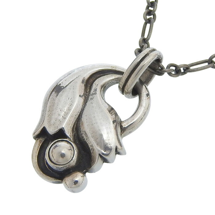 【ポイント20倍＆ 最大10万円割引クーポン数量限定 】GEORG JENSEN ジョージジェンセン ヘリテージコレクション ツインチューリップ 1999 イヤーペンダント SV925 シルバー 45cm 首飾り アクセサリー レディース 送料無料 240101829599 ★