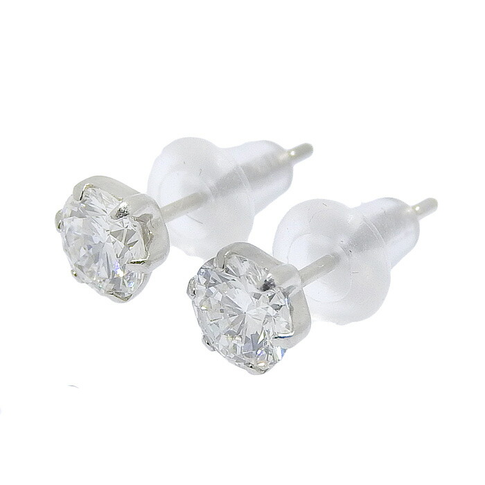 デザイン スタッズ ダイヤ ピアス Pt900 プラチナ ダイヤモンド 0.322ct 0.321ct 耳飾り アクセサリー レディース 送料無料 241100097106 ★