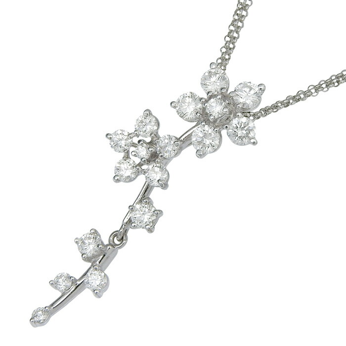 楽天市場】TASAKI タサキ 雪の結晶 モチーフ パール ダイヤ ネックレス